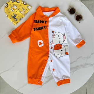 Bodysuit dài tay cho bé gái bé trai, bộ body cho bé sơ sinh từ 3-12kg Poco Home