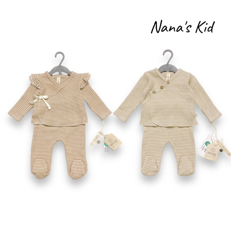 Set len 2 chi tiết sơ sinh Snug cho bé trái, bé gái 0-9M