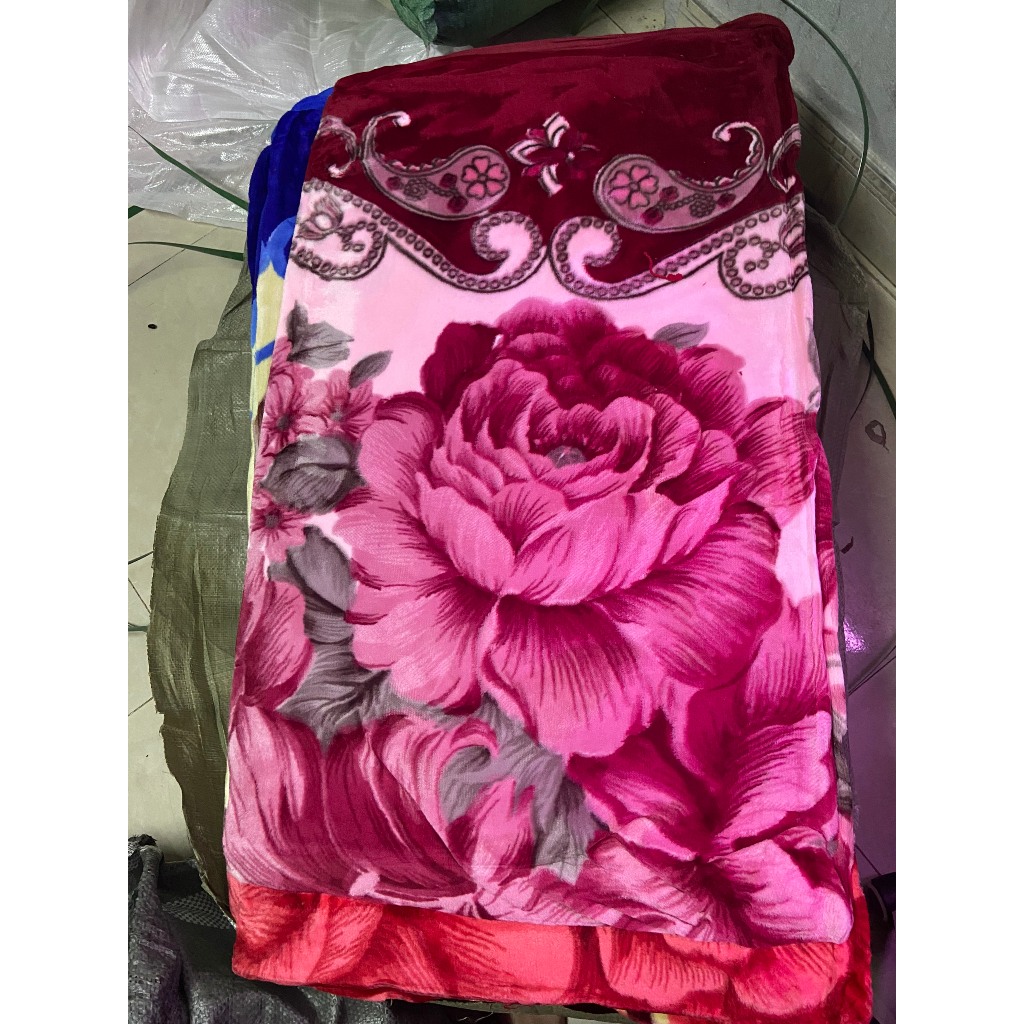 Chăn Lông Tuyết Nhung Quảng Châu cỡ lớn dày 2 lớp kích thước m6 x 2m