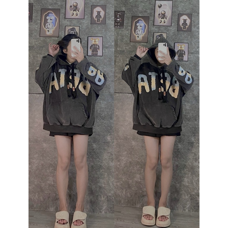 ÁO HOODIE LOANG XÁM
