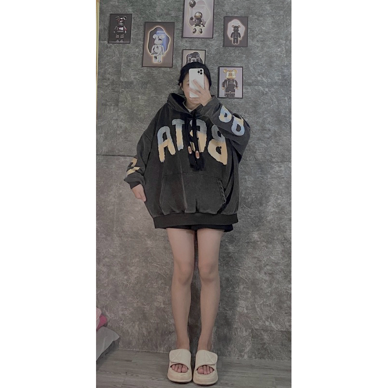 ÁO HOODIE LOANG XÁM