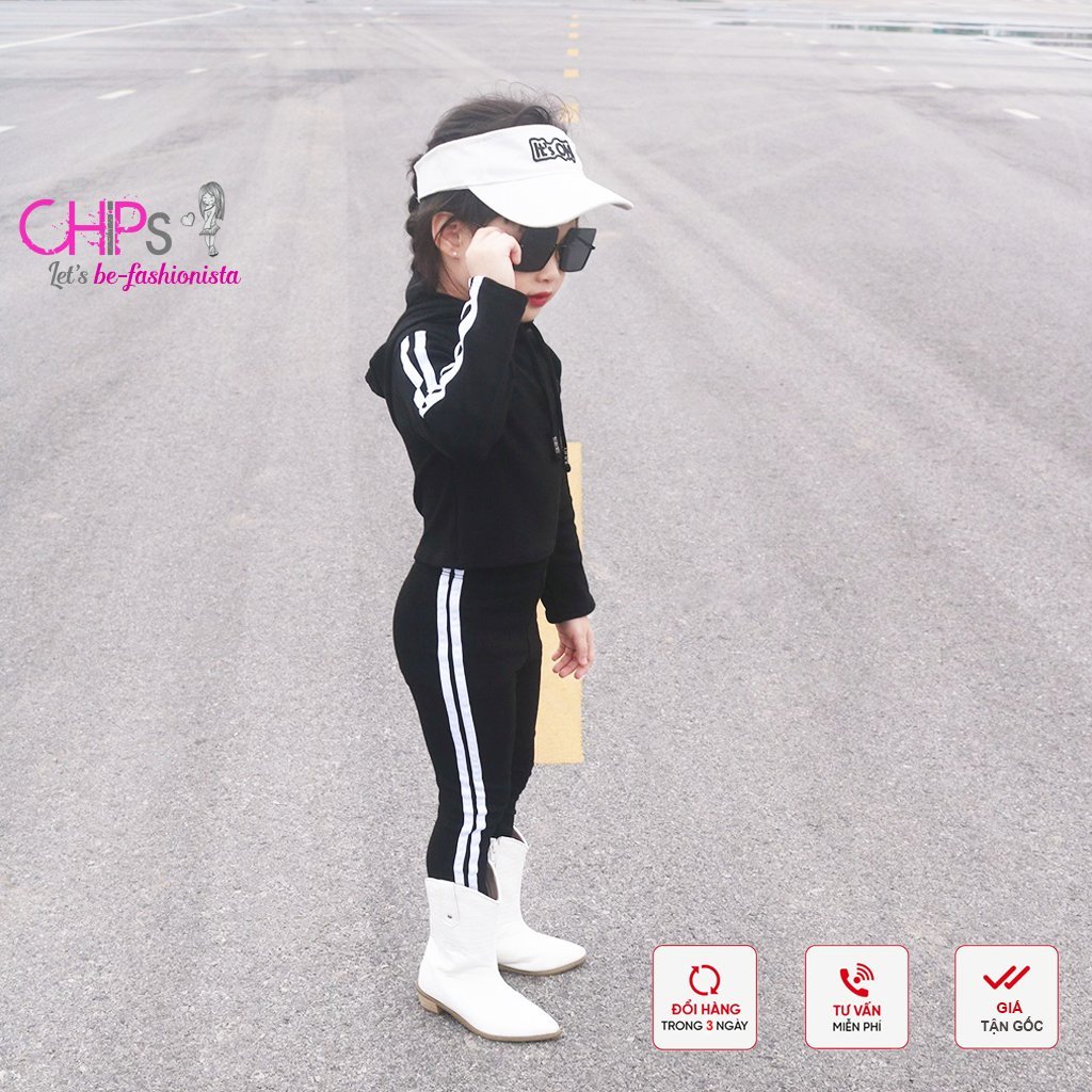 Quần Legging Dài Dáng Thể Thao Ôm Body Cho Bé Gái