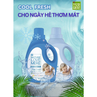  Nước giặt xả NATURE LOVE MERE cho bé cao cấp Hàn Quốc túi 1.3L chai 1.8L 