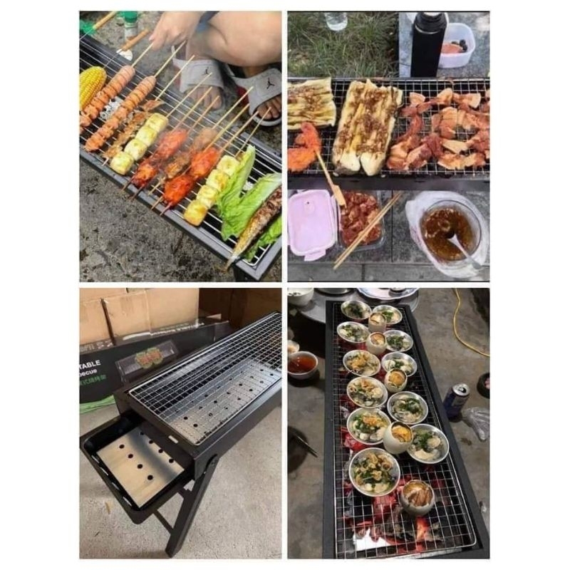 BẾP NƯỚNG THAN HOA DÀI - LÀM ĐỒ NƯỚNG NGOÀI TRỜI