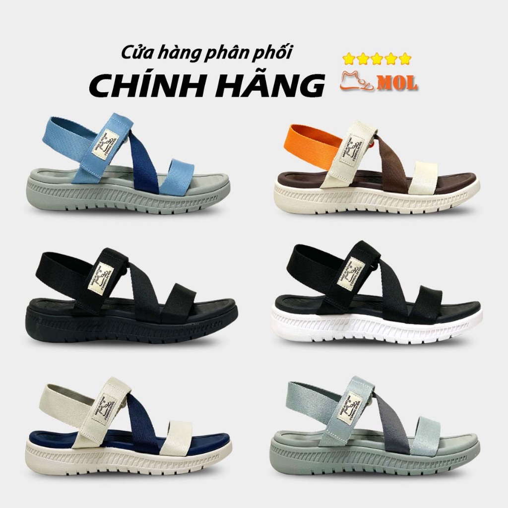 Giày Sandal Hiệu MOL Siêu Hot Quai Dù Cho Nam Nữ - MS6