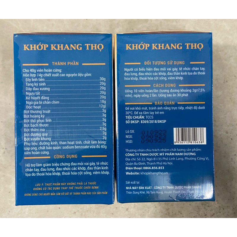 Khớp Khang Thọ 40gr  Chính Hãng