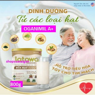 (CHÍNH HÃNG; Hộp 800g) Sữa hạt Latatwa Organimil A+ [HSD 2027]