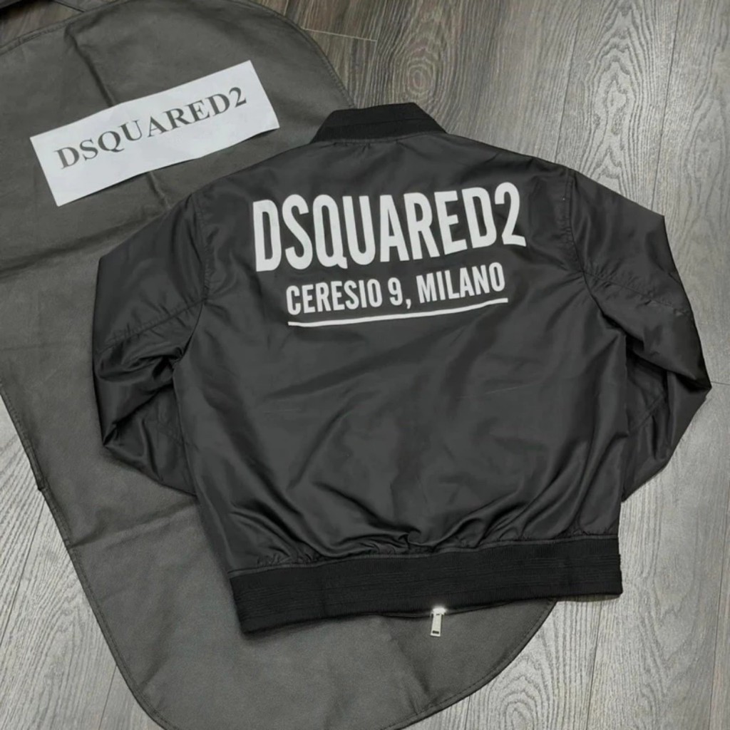 Áo Bomber Gió 2 Lớp DSQ2 Áo Gió Dù 2 Lớp Dày Dặn Nam Nữ