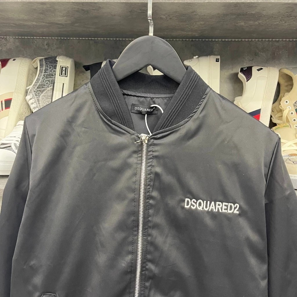 Áo Bomber Gió 2 Lớp DSQ2 Áo Gió Dù 2 Lớp Dày Dặn Nam Nữ