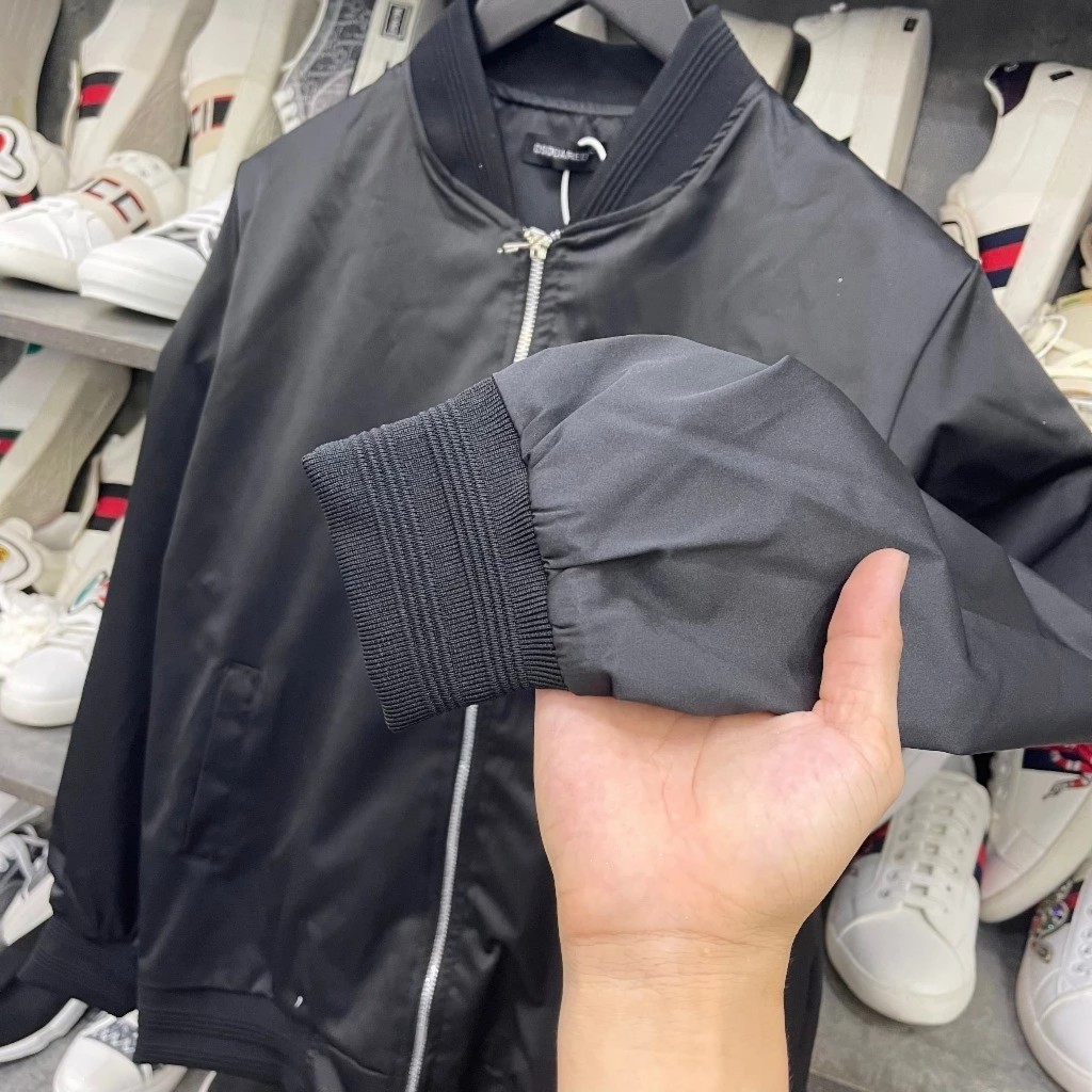 Áo Bomber Gió 2 Lớp DSQ2 Áo Gió Dù 2 Lớp Dày Dặn Nam Nữ