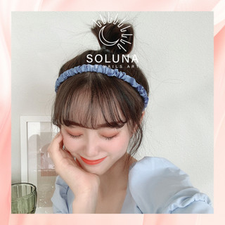 Bờm cài tóc vải nhún, lụa satin, băng đô cài đầu Hàn Quốc dễ thương,