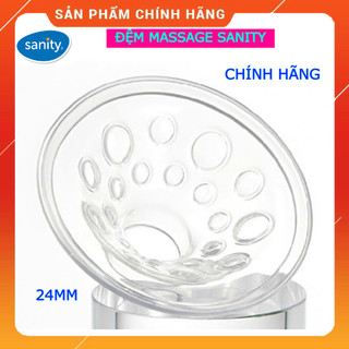Đệm massage máy hút sữa Sanity S6306 size 24mm, đệm silicone hút sữa điện đôi Sanity, phễu silicone - Chính hãng