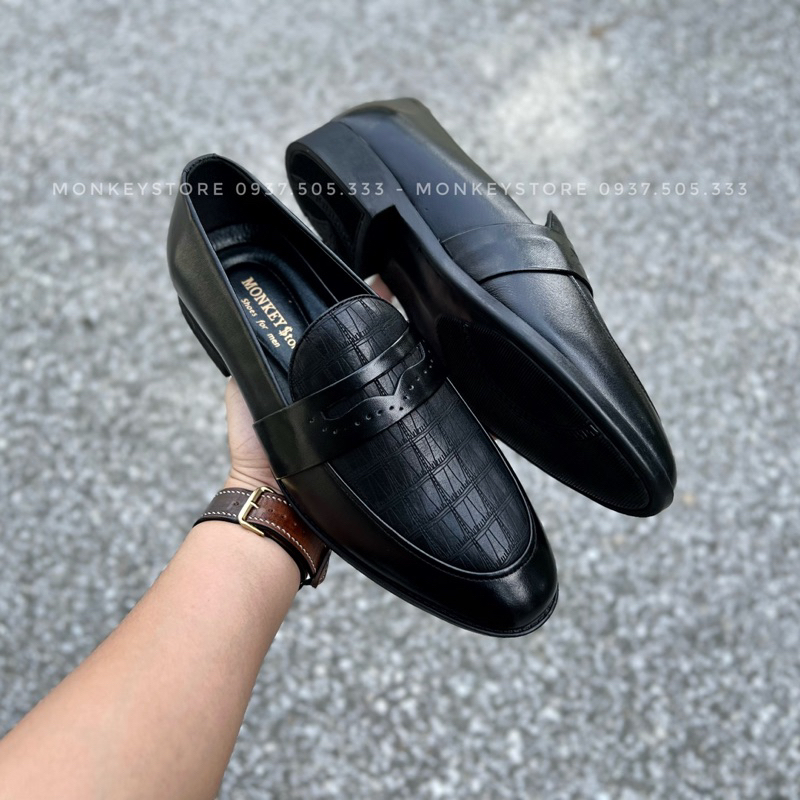 Giày tây nam công sở, giày da nam da thật - Mã MK41
