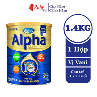[Date T7/25] Sữa Bột Vinamilk Dielac Alpha Gold IQ 3 - Hộp Thiếc 1.4kg