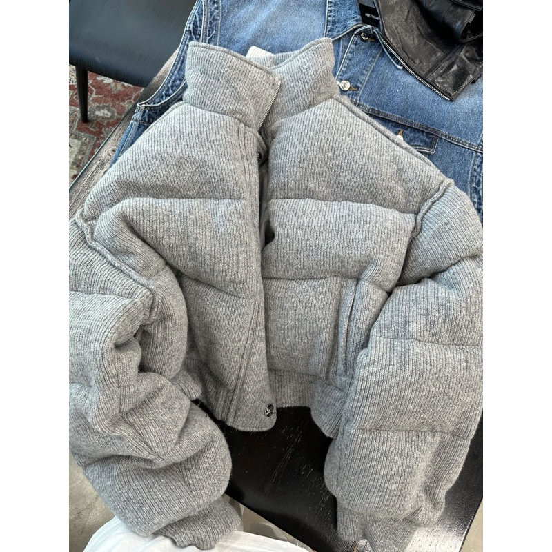 Áo Khoac Cotton Pha Len Phong Cách Han Quốc