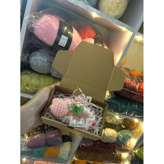 Ảnh thật - kẹp tóc hoa Tulip len handmade 🧶 ( kèm hộp kẹp,ảnh thật cuối hình)