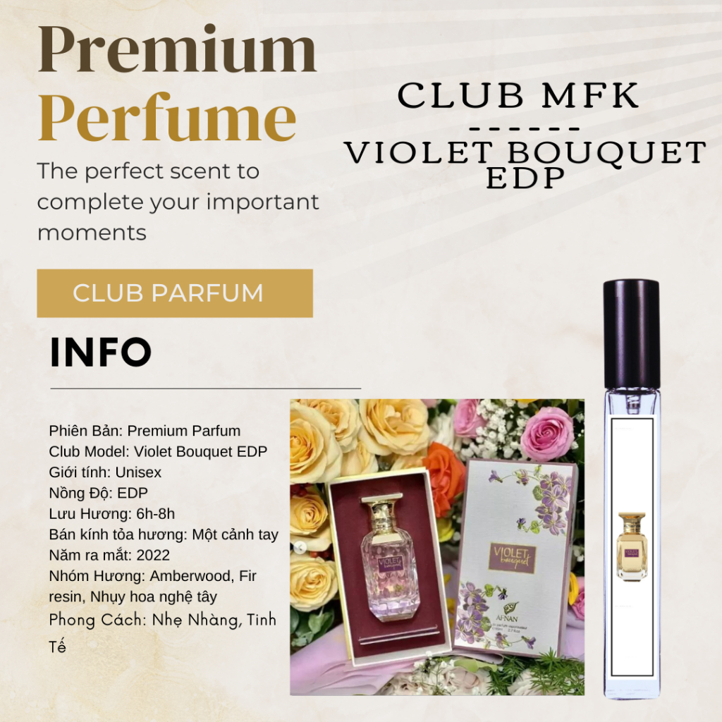 Nước Hoa Afnan Violet Bouquet EDP