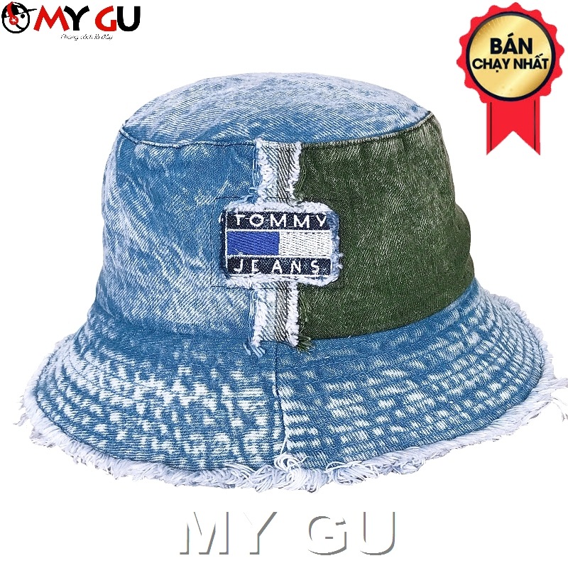Mũ Bucket Nón tai bèo vành cụp Jean wax phối 2 màu + đánh tưa cực chất M791