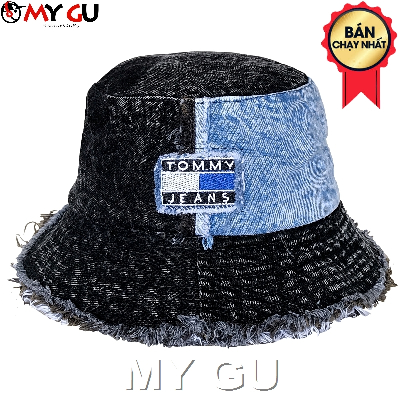 Mũ Bucket Nón tai bèo vành cụp Jean wax phối 2 màu + đánh tưa cực chất M791