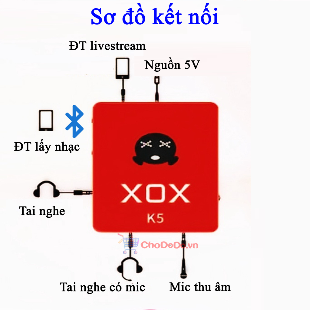Sound card XOX K5 - hát thu âm livestream cực hay