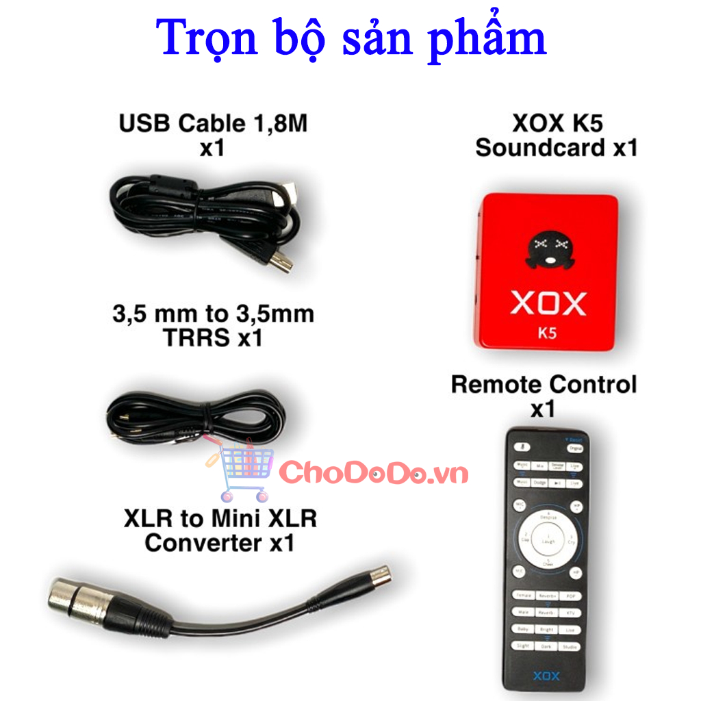 Sound card XOX K5 - hát thu âm livestream cực hay