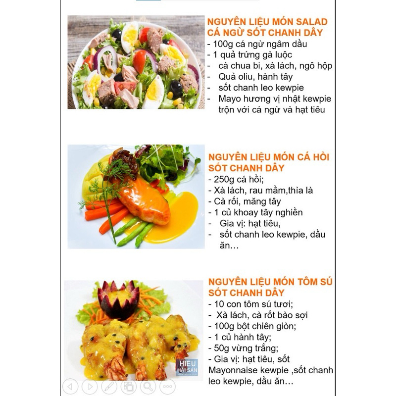 Nước Xốt Chanh Leo Kewpie 1l