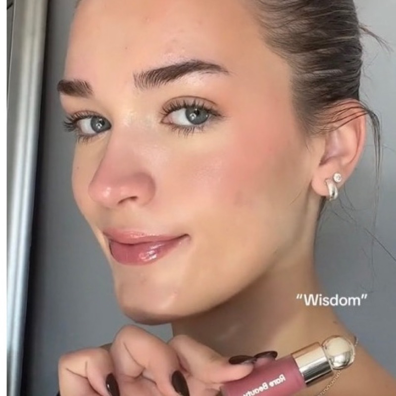 Set RARE BEAUTY 4 món, má hồng dạng kem và hightlight dạng kem