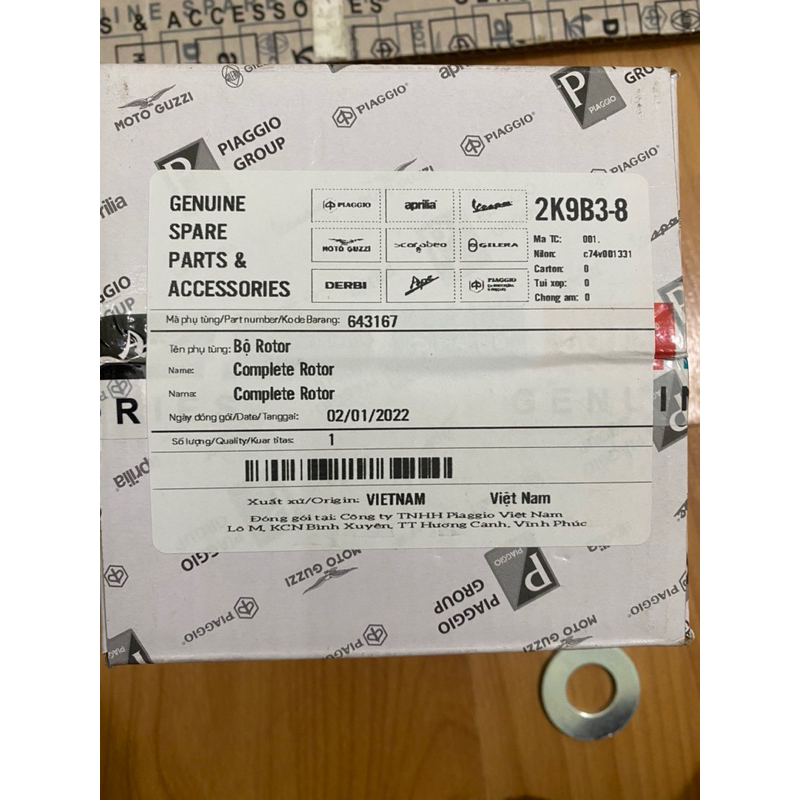 Vô lăng điện Piaggio - Vespa 2vie