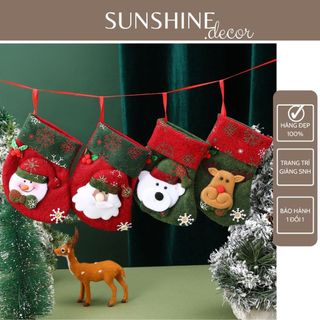 Tất/vớ đựng quà giáng sinh treo trang trí cây thông noel