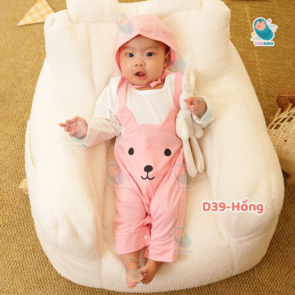 Body Dài Tay Cho Bé Hình Gấu Dễ Thương, Bodysuit Cho Bé Gái Bé Trai Chất Cotton Mẫu Quần Áo Sơ Sinh -