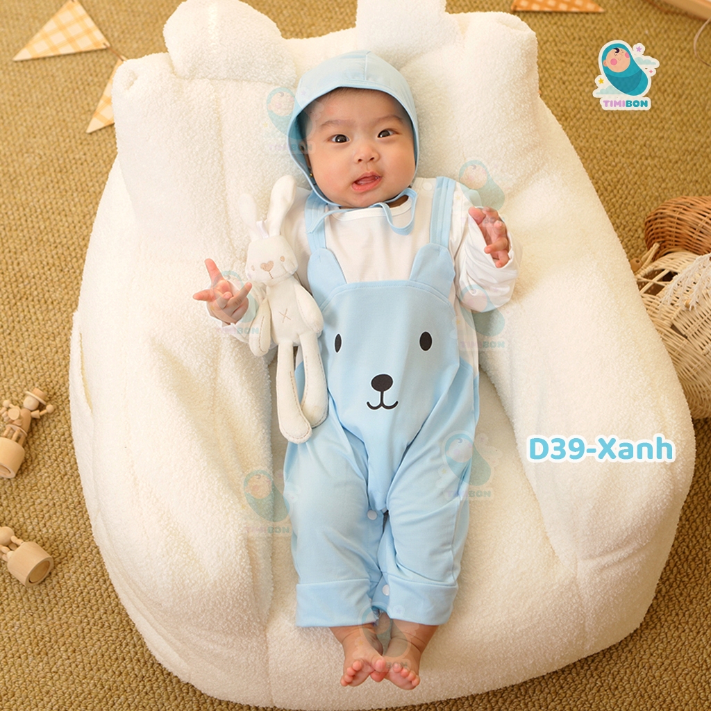 Body Dài Tay Cho Bé Hình Gấu Dễ Thương, Bodysuit Cho Bé Gái Bé Trai Chất Cotton Mẫu Quần Áo Sơ Sinh -