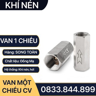 Van một chiều hơi, khóa chặn 1 chiều khí nén pvn cv lắp đặt hệ thống khí nén thủy lực