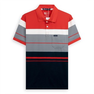 Áo thun nam trung niên SỌC cho người lớn tuổi vải cotton cao cấp ngắn tay sang trọng