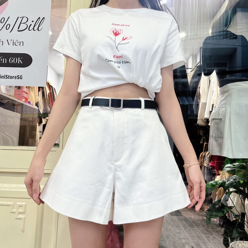 Quần shorts nữ quai nhê chất kaki dày dặn nhiều màu đẹp form xinh Zinistore