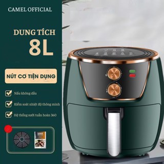 Nồi Chiên Không Dầu CAMEL 8L PLUS, Cao Cấp, Chiên Nướng Đa Năng