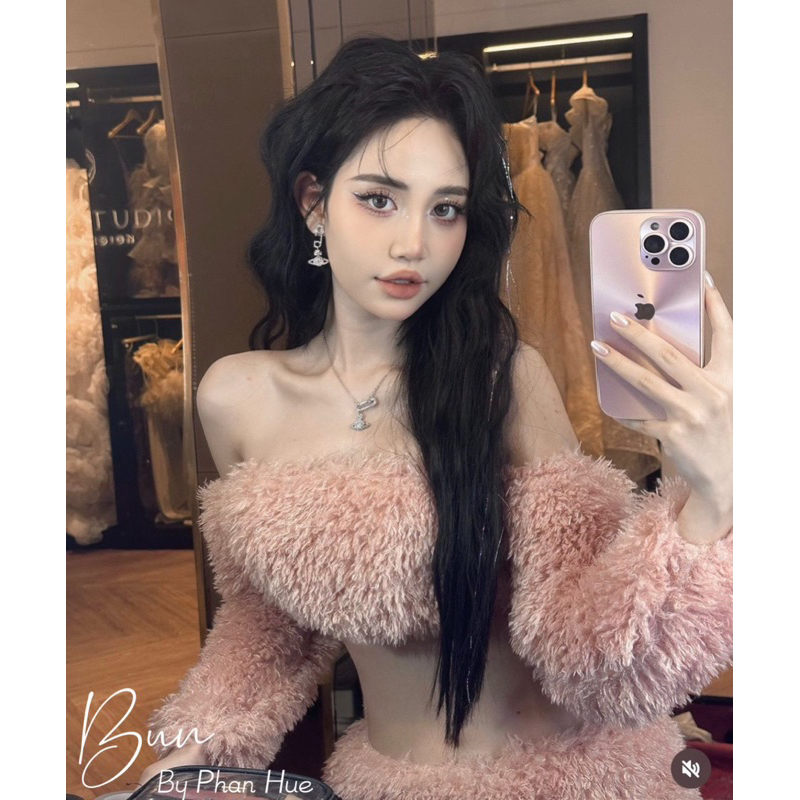 Set Lông Cá Tính Hai Màu Xinh Xỉu