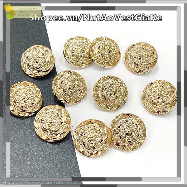 Nút Cườm Dành Cho Áo Vest, Áo Đầm Size 1.8cm Màu vàng sang chảnh
