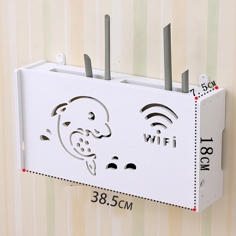 Kệ hộp để WIFI treo tường loại lớn - nhiều mẫu mã - Hộp lưu trữ bộ định tuyến không dây wifi sáng tạo treo tường