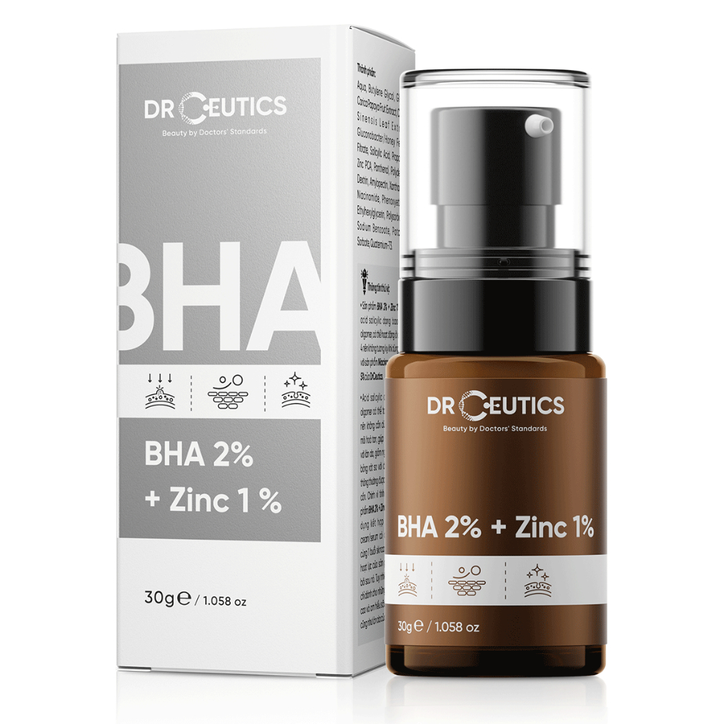 Tinh chất dưỡng Serum BHA 2% + ZinC 1% Giảm Mụn Và Giảm Sưng Mụn - Serum DrCeutics