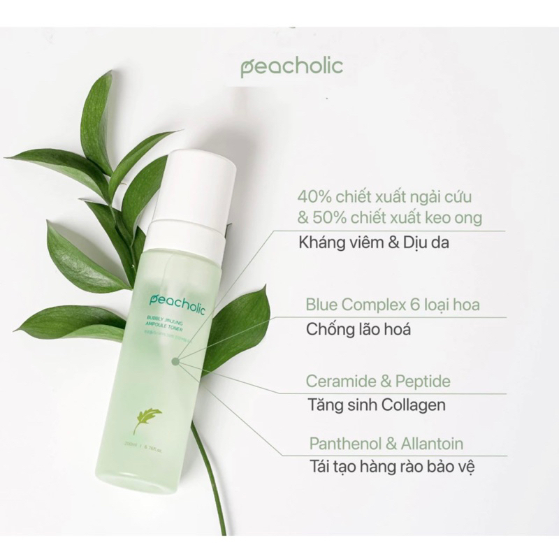 Toner Keo Ong Ngải Cứu Peacholic 200ml