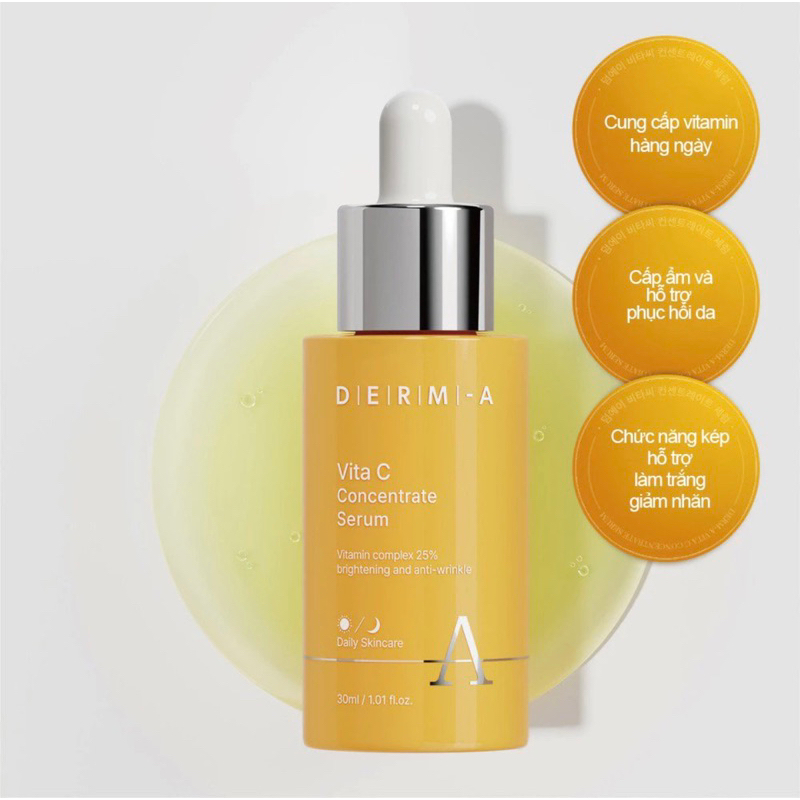 Serum Làm Trắng Giảm Nhăn DERM-A Vita C Concentrate Serum