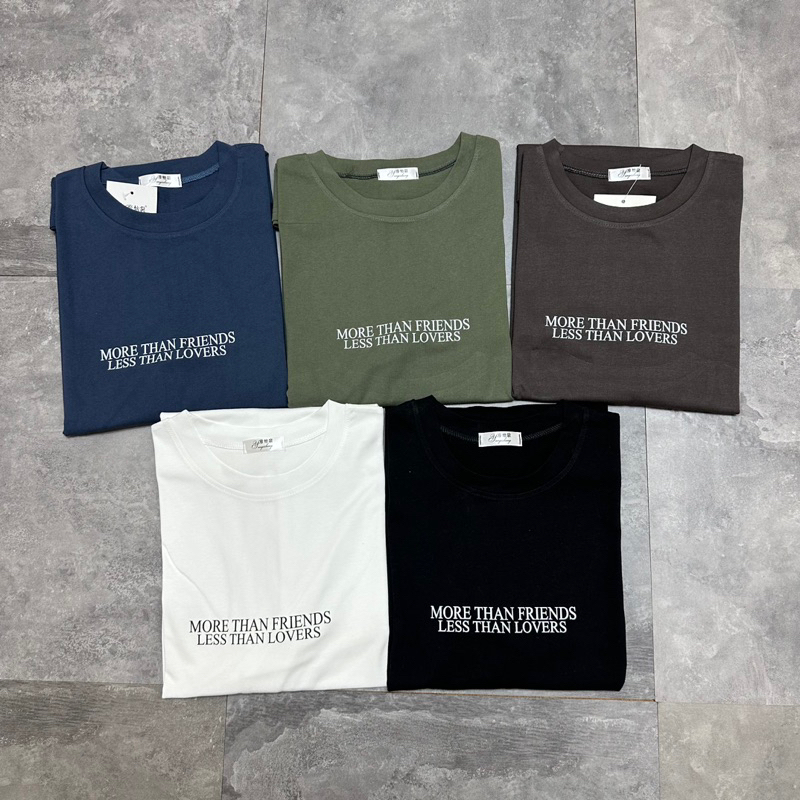 Áo phông dài tay cotton Quảng Châu in chữ đơn giản