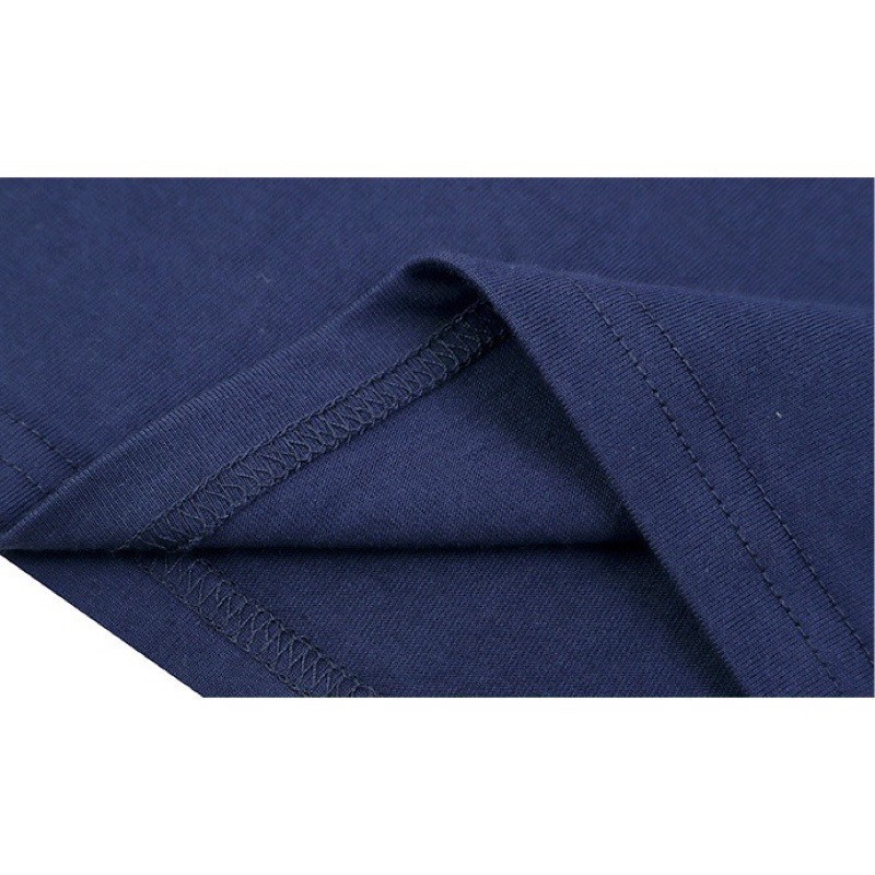 Áo phông dài tay cotton Quảng Châu in chữ đơn giản