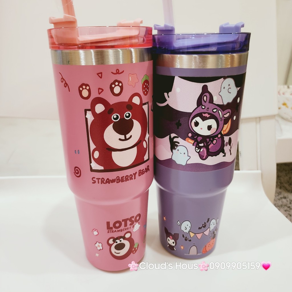 Ly Giữ Nhiệt Sticker Lotso Kuromi   hàng thái
