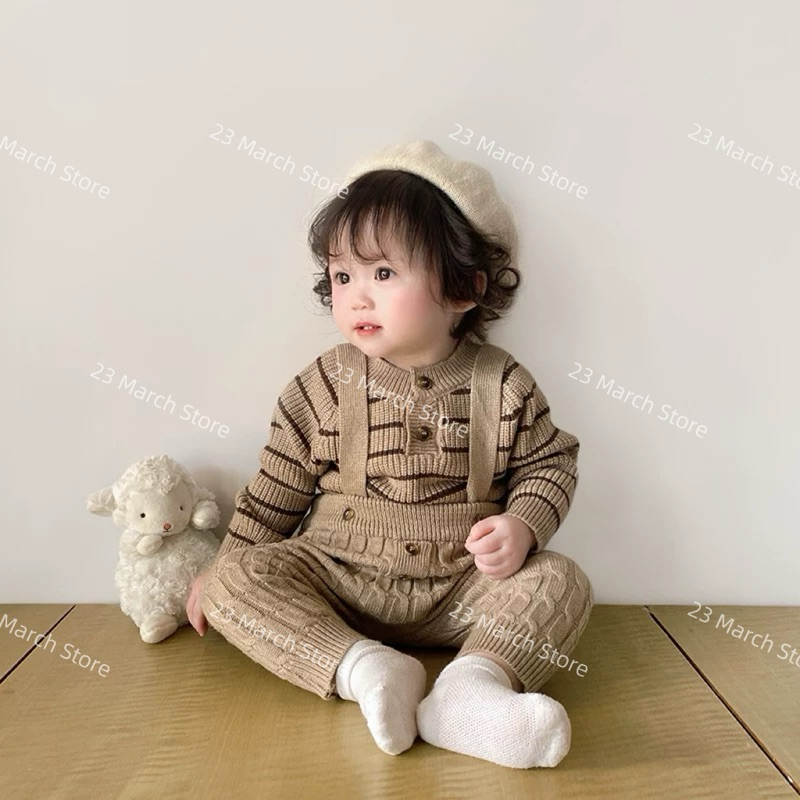Yếm len+ áo len style Hàn siêu cưng cho bé hàng QC