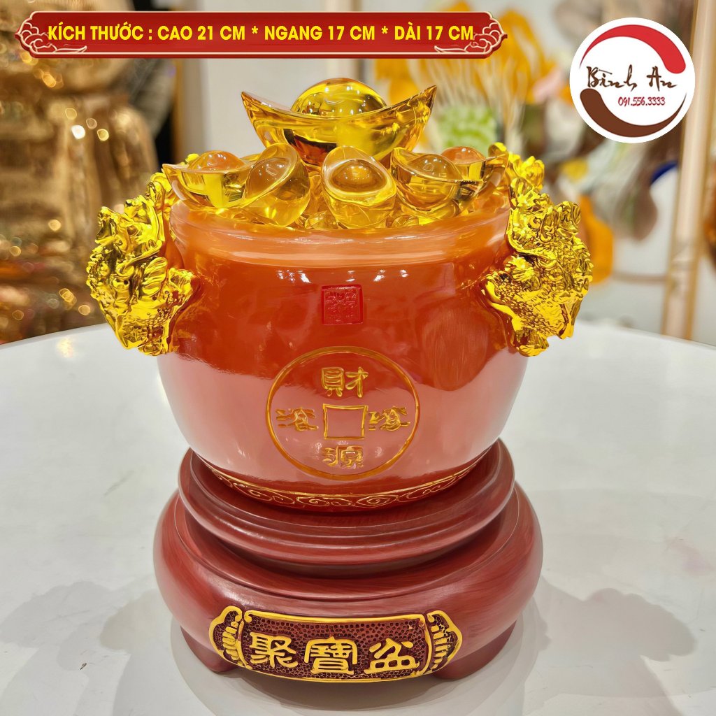 Bát Tụ Bảo Ngọc Chiêu Tài Chiêu Lộc Nhiều Màu , Nhiều Kích Thước Hàng Cao Cấp - Phong Thủy Bình An