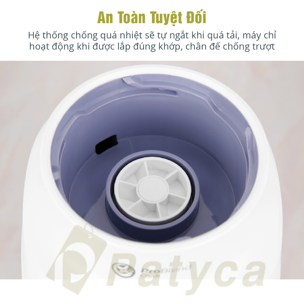 Máy Xay Sinh Tố Philips HR2223/00, Công Suất 700W Phụ kiện cối 4 Món - Hàng Chính Hãng