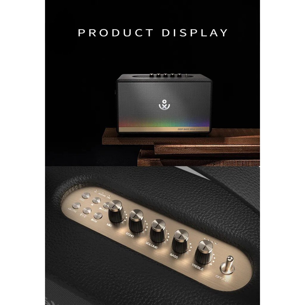 Loa Karaoke Bluetooth 5.3 XDOBO MIRAGE Công Suất 130W, Chống Nước IPX5, Hỗ Trợ Hát Karaoke, Thẻ TF, USB, Jack AUX