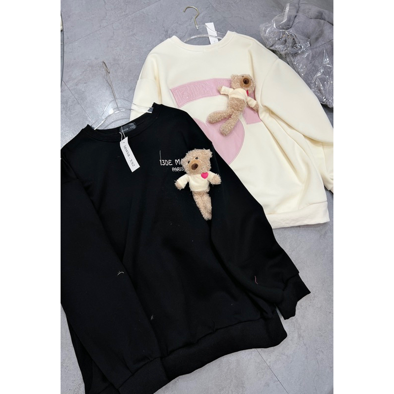 Áo hình thêu - Gau hồng