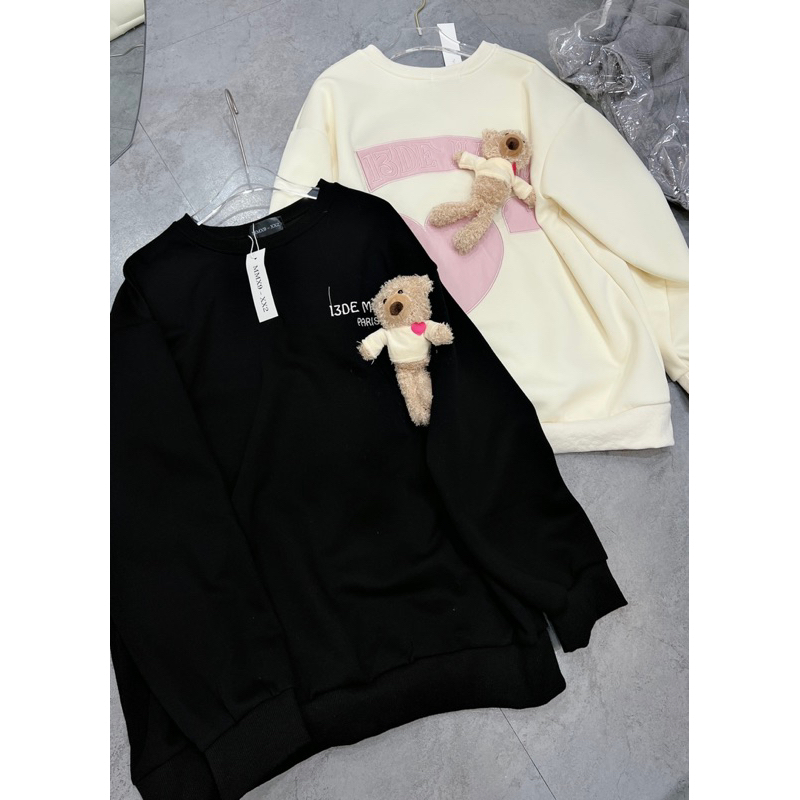 Áo hình thêu - Gau hồng